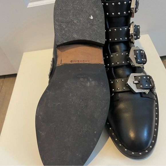Givenchy Ankle Studded Black Leather Boot - SIZE 36.6 (US 6.5) - Picture 3 of 4
